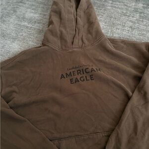 American Eagle Outfitters Dark Brown Hoodie